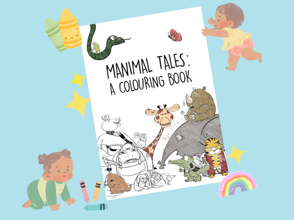 Load image into Gallery viewer, Manimals Coloring Book
